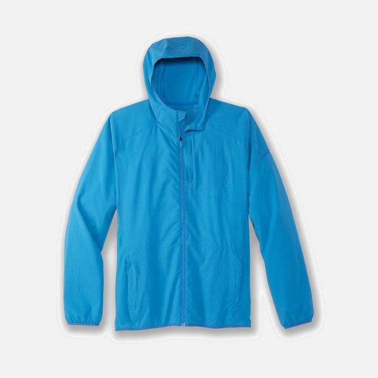 Brooks Canopy Australia - Men's Running Jackets - Electric Blue (038692-GDB)